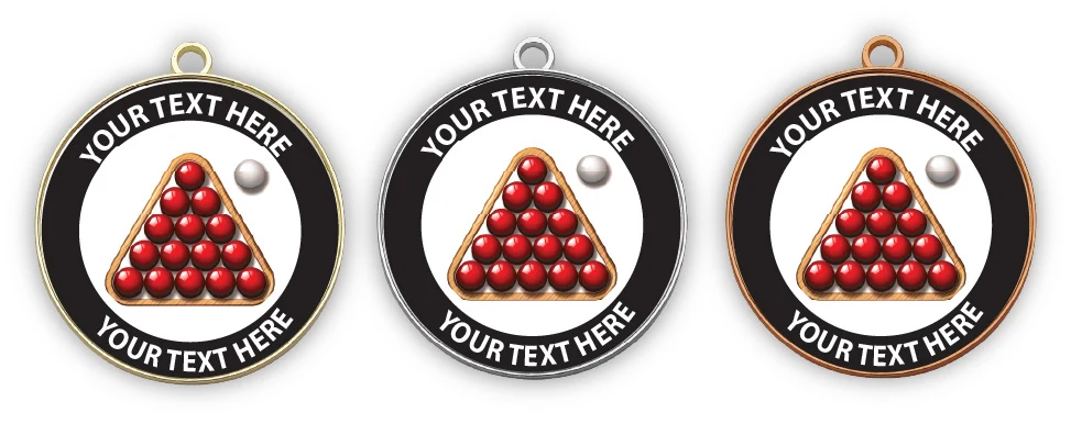 MMSNOOKER1 - Metal Medals - Snooker Medals