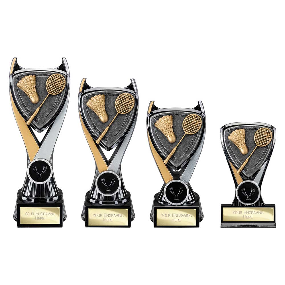 Wolverine Plaque Badminton Carbon Black & Fusion Gold