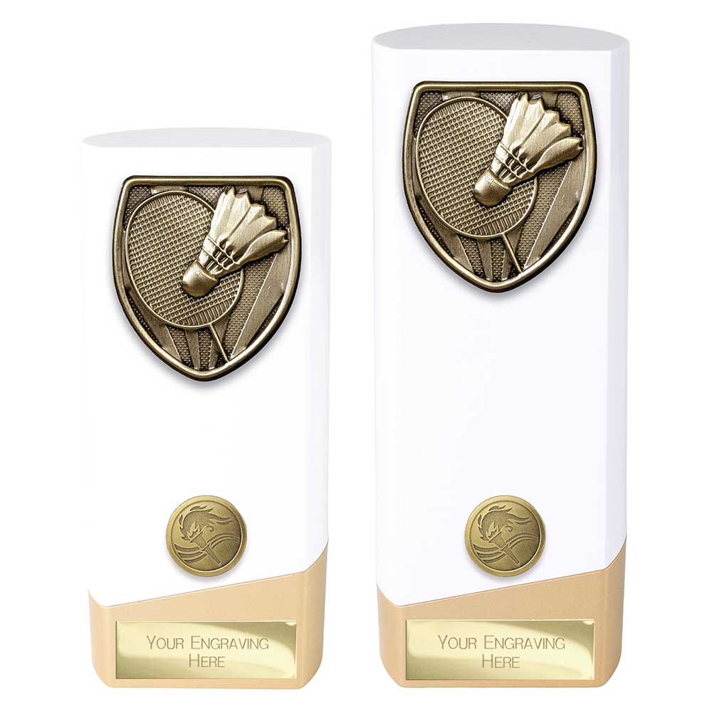 Prime Cobra Badminton Award White & Gold