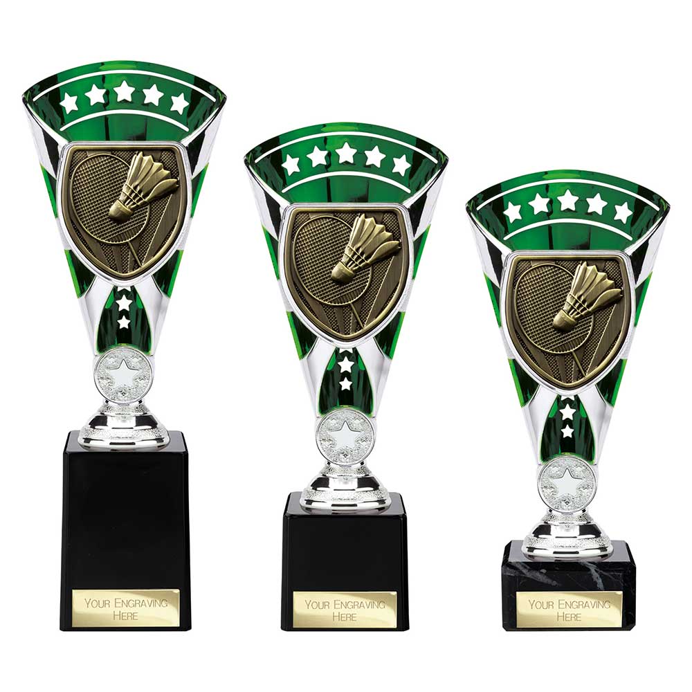 Cobra Star Cup Badminton Silver & Green