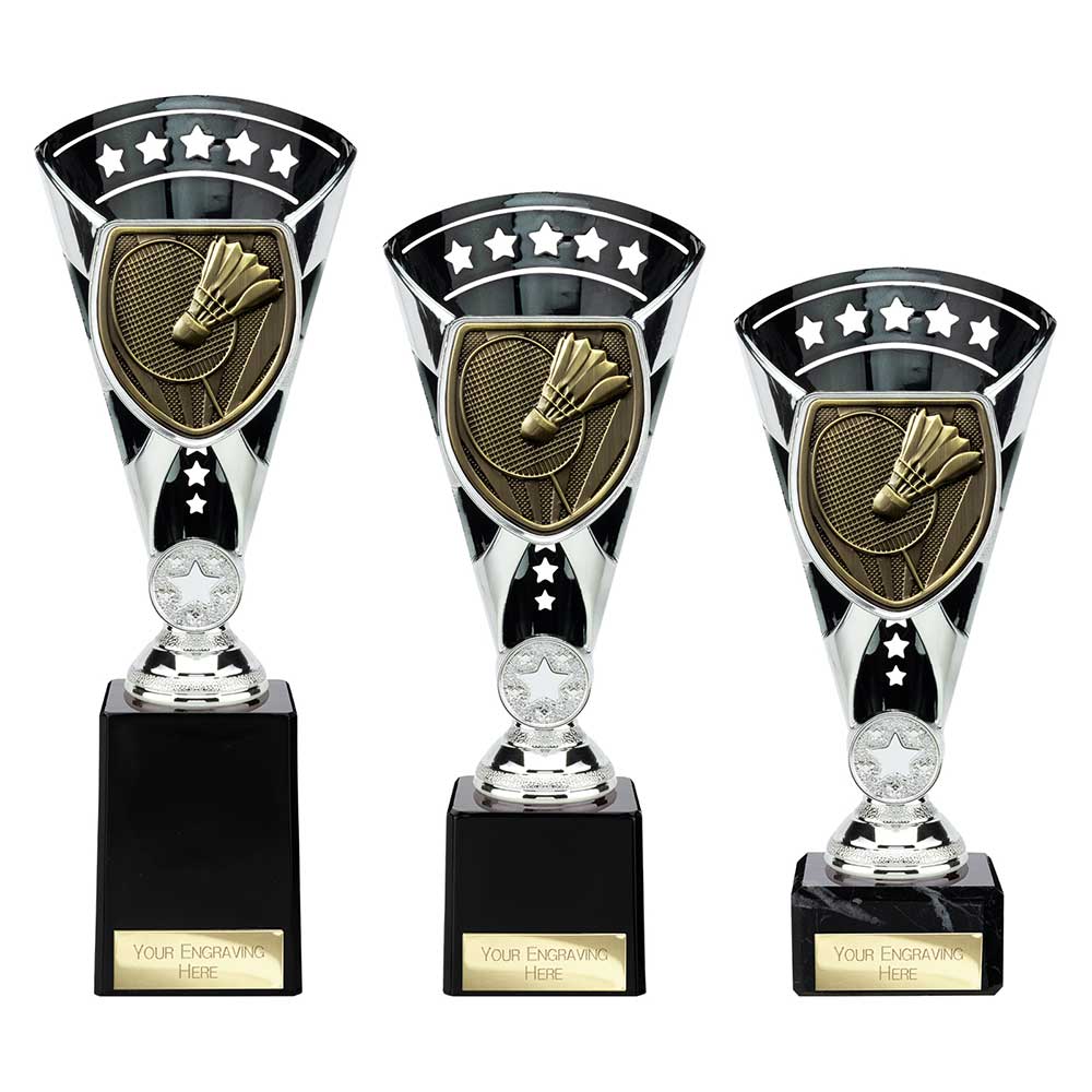 Cobra Star Cup Badminton Silver & Black