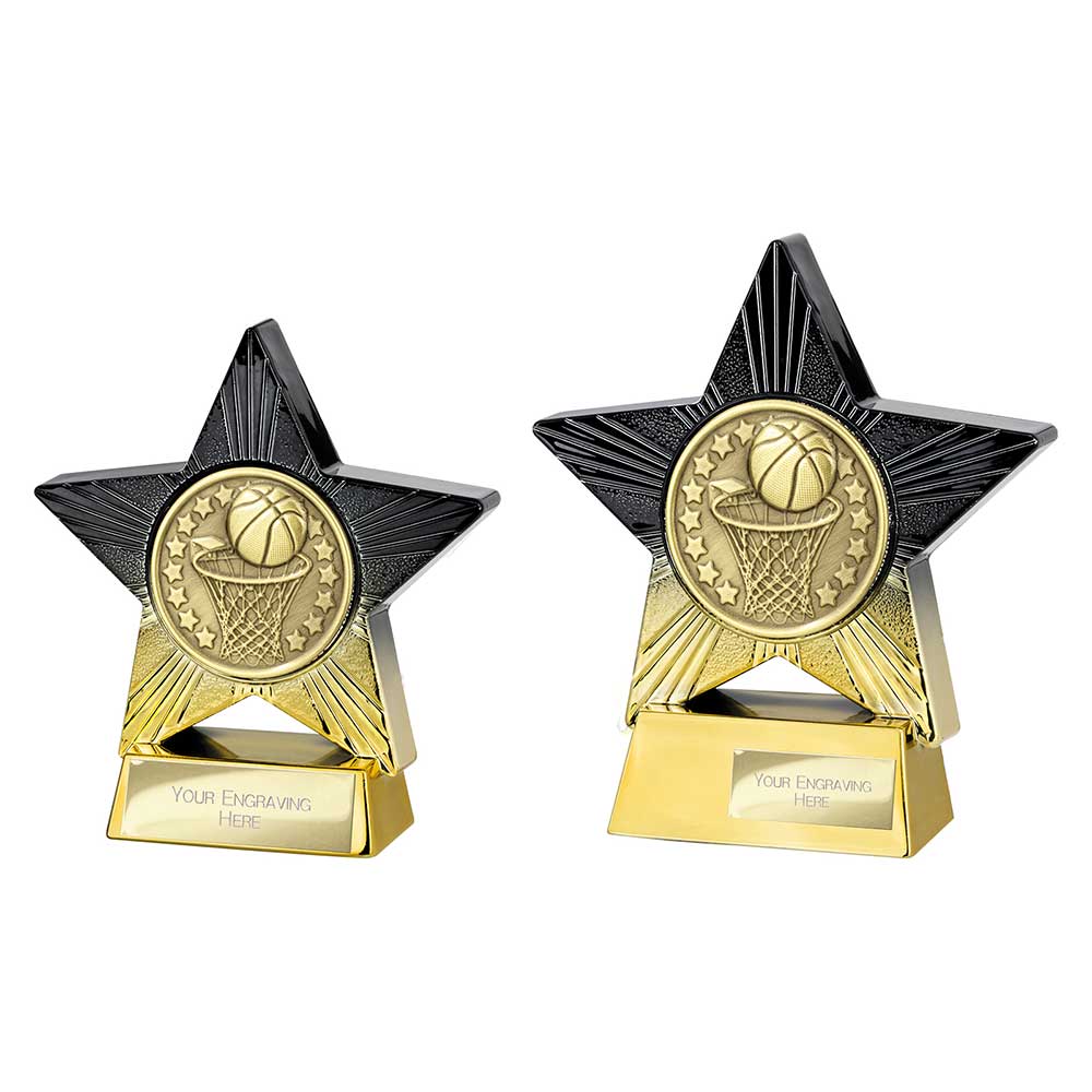 Superstar Basketball Award Black & Gold