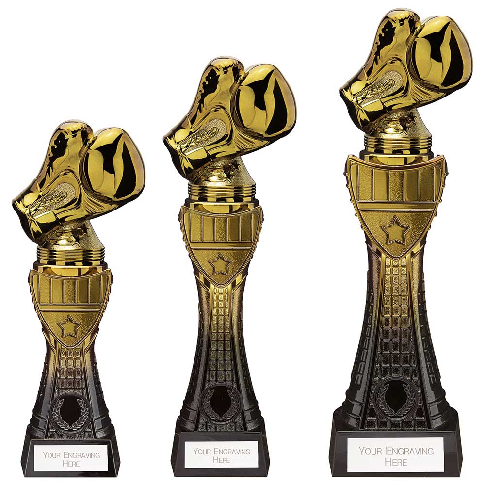 Fusion Viper Tower Boxing Glove Black & Gold