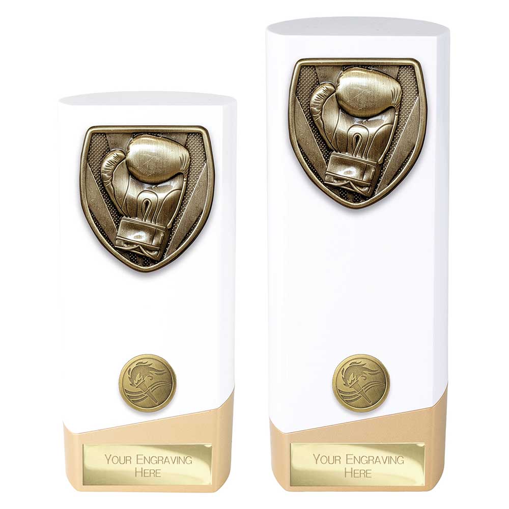 Prime Cobra Boxing Award White & Gold