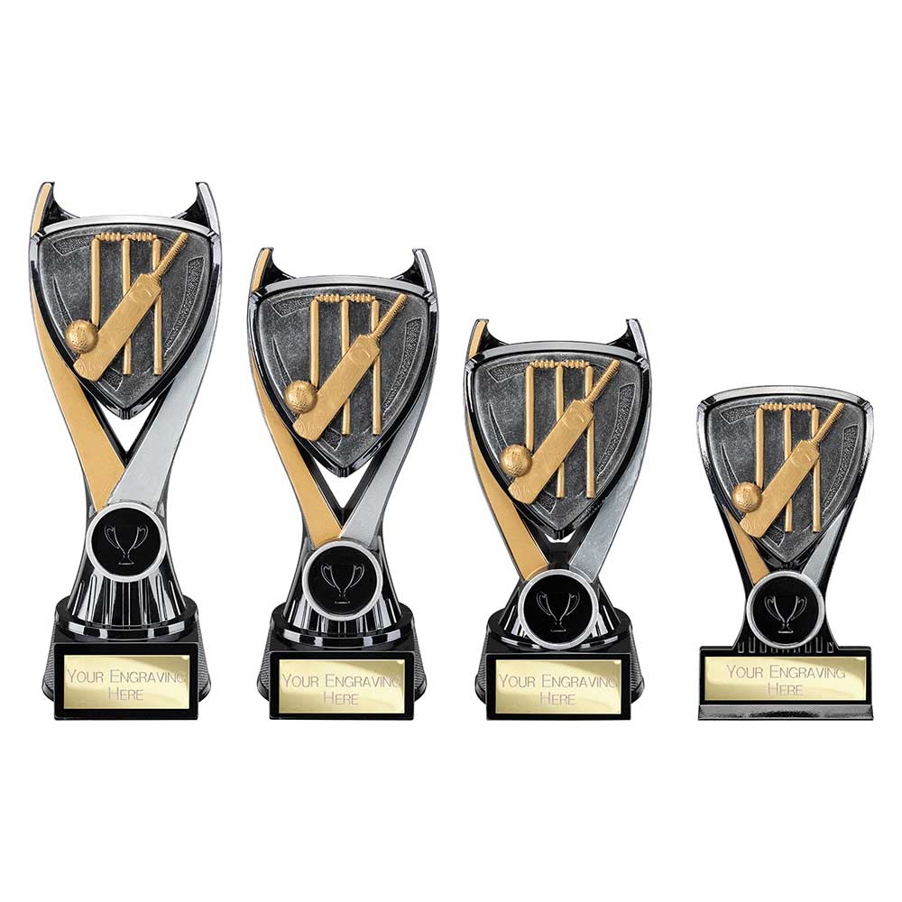 Wolverine Plaque Cricket Carbon Black & Fusion Gold