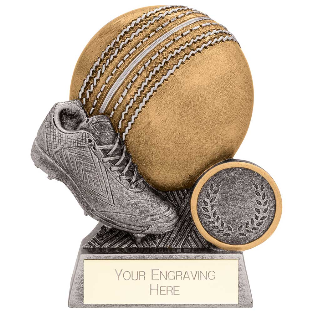 Exodus Cricket Award Antique Gold & Silver
