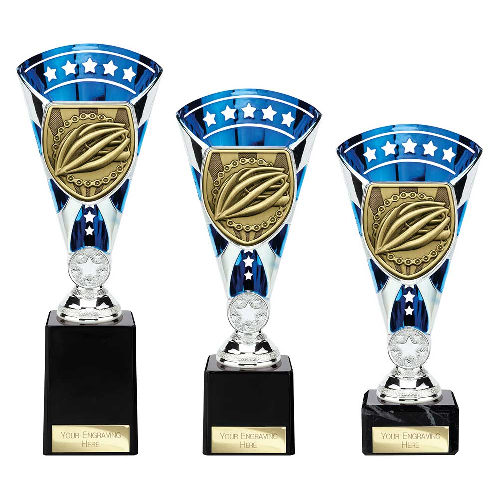 Cobra Star Cup Cycling Silver & Blue