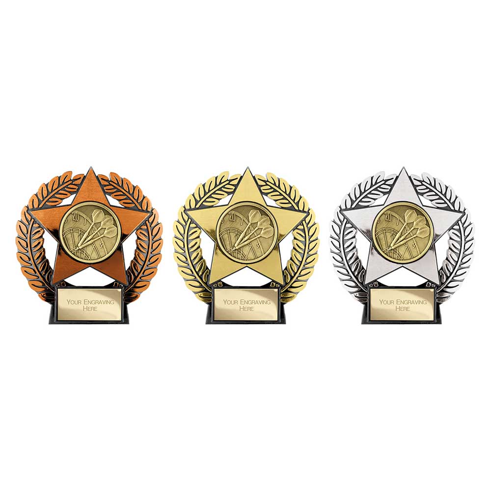 Emperor Star Darts Plaque Bronze