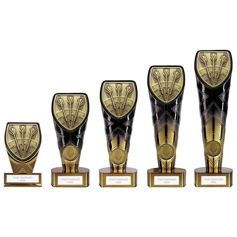 Fusion Cobra Darts Plaque Award Black & Gold