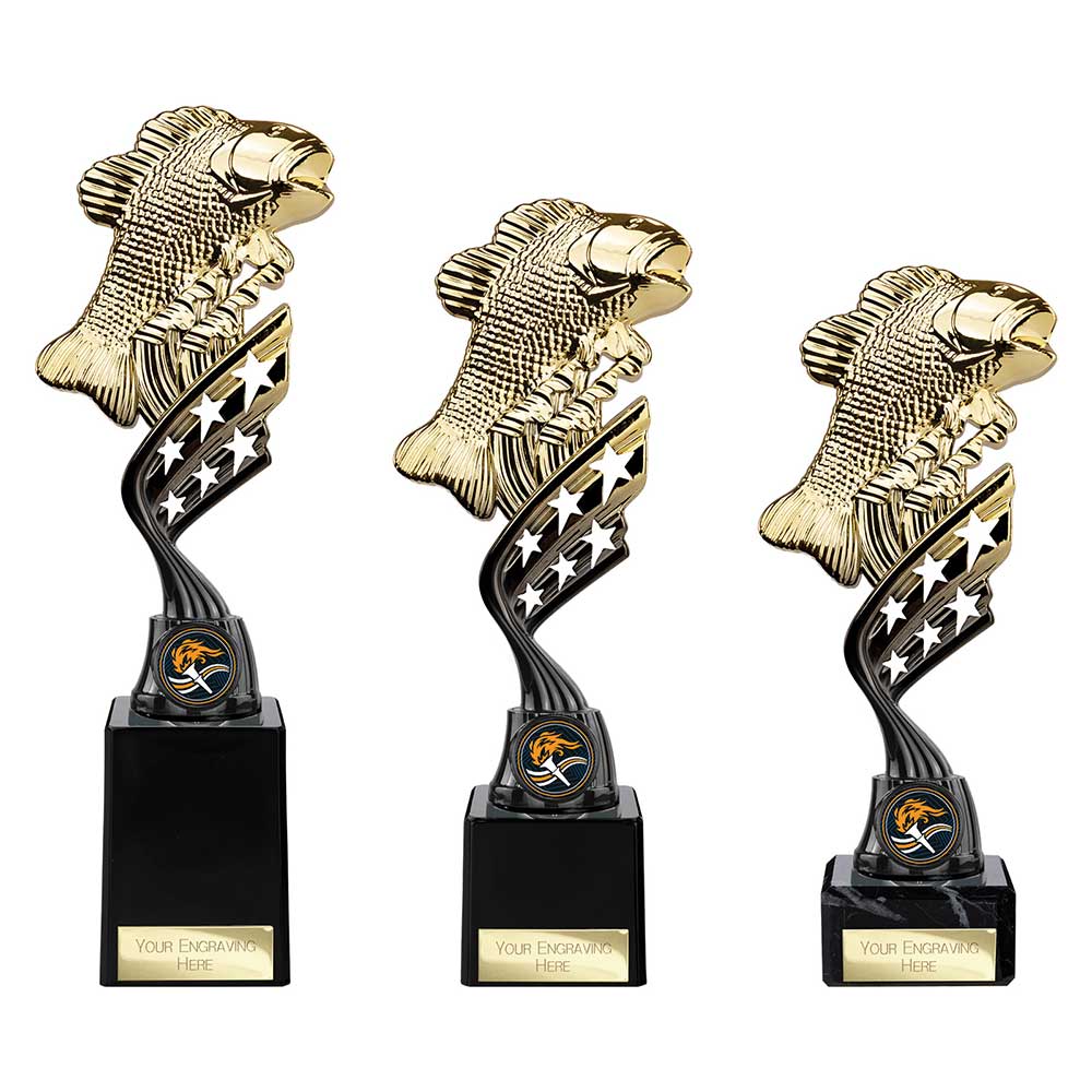 Innov8 Angling Plastic Trophy Gold & Black