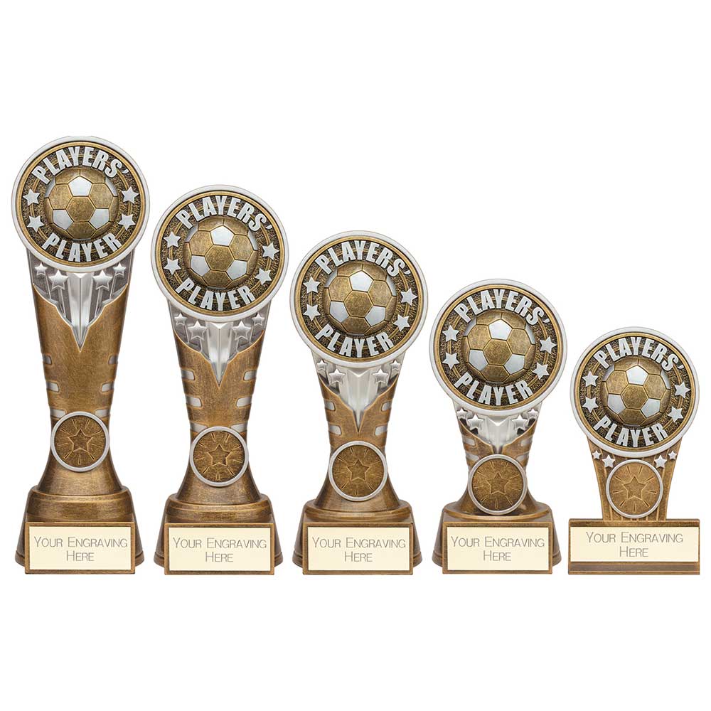 Ikon Tower Players Player Plaque Award Antique Silver & Gold