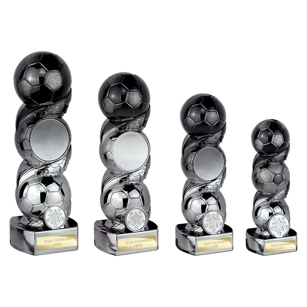 Hat-trick Strike Football Carbon Black & Gunmetal