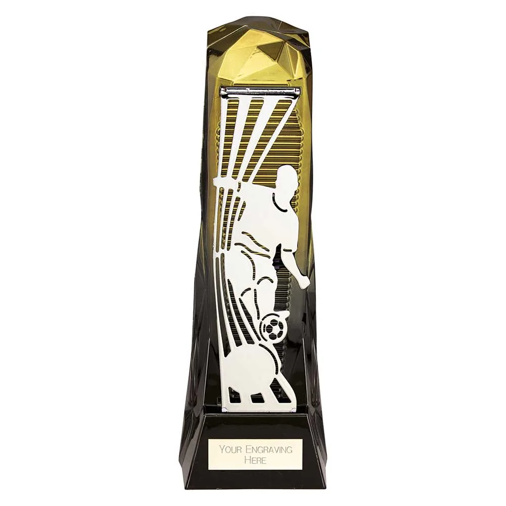Shard Football Male Award Gold & Carbon Black
