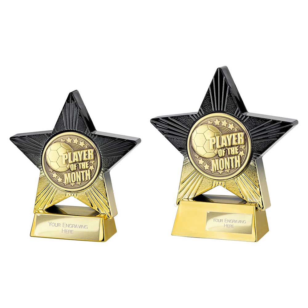 Superstar Player of Month Award Black & Gold