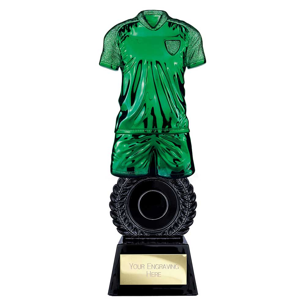 Intensity Football Award Metallic Green & Carbon Black