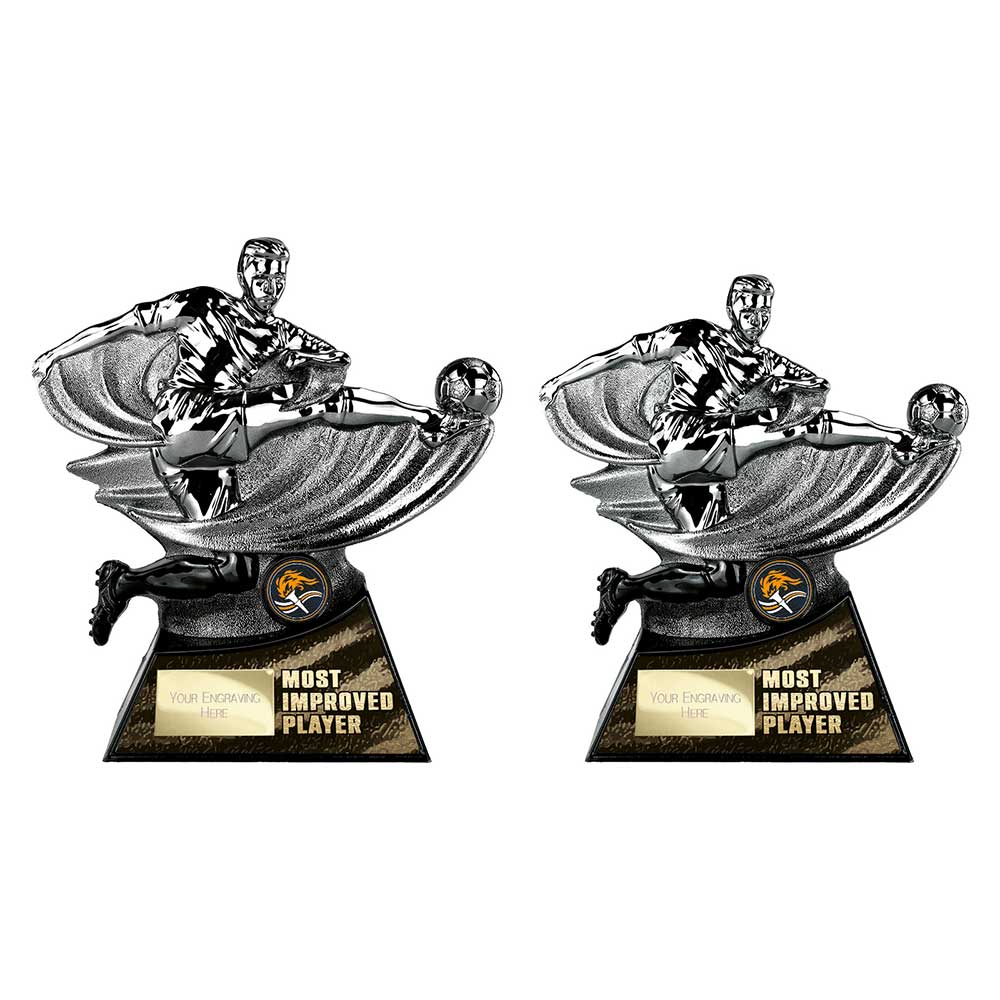 Power Strike Football Most Improved Gunmetal & Black
