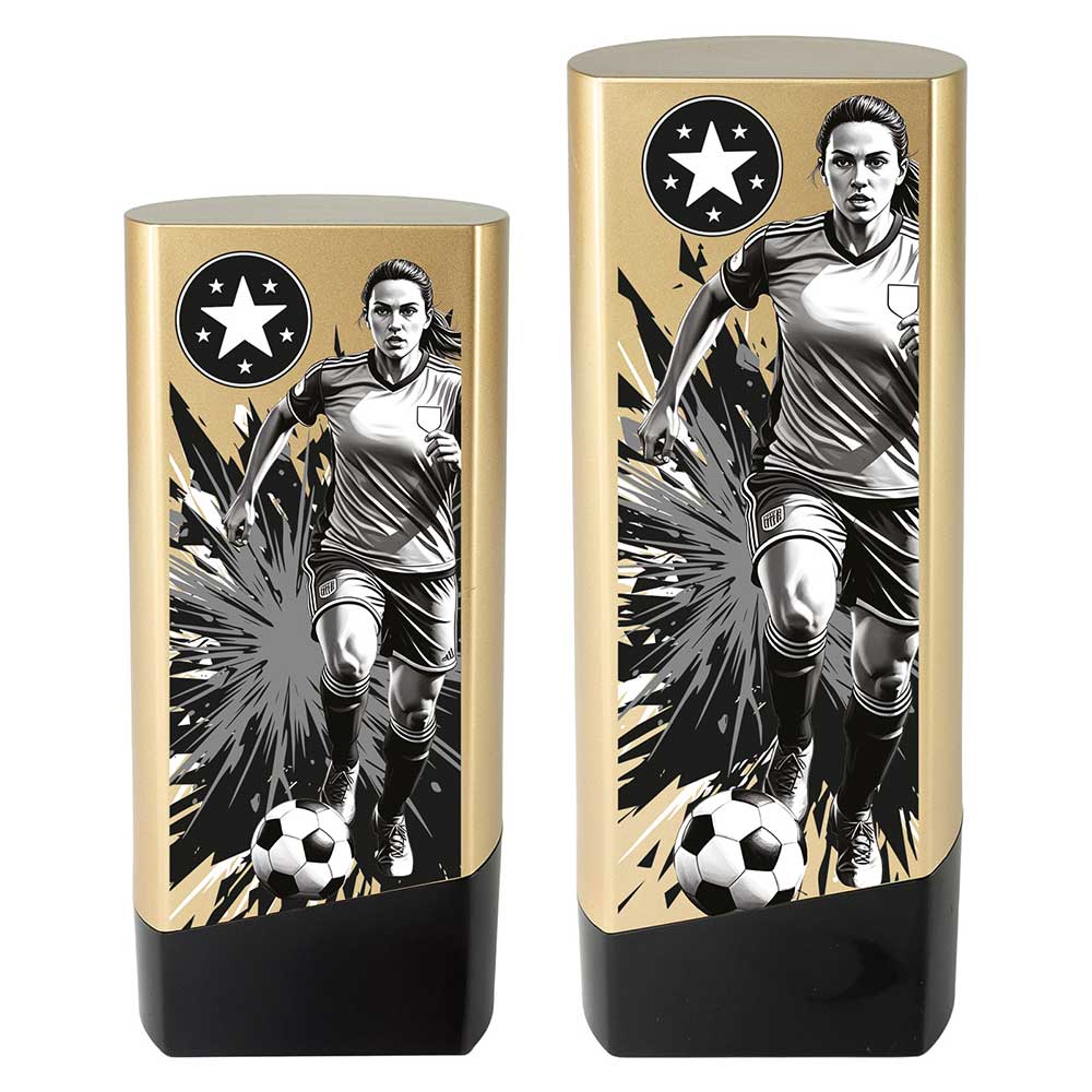Prime Heavyweight Ladies Football Gold & Black