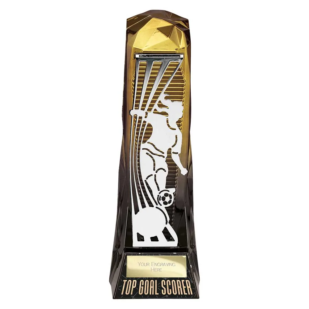 Shard Football Female Top Goal Scorer Gold & Carbon Black