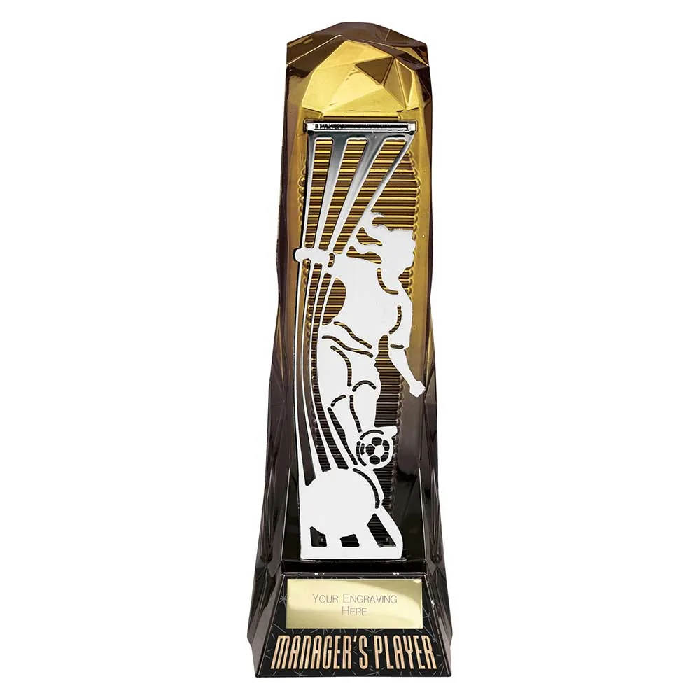 Shard Football Female Managers Player Gold & Carbon Black