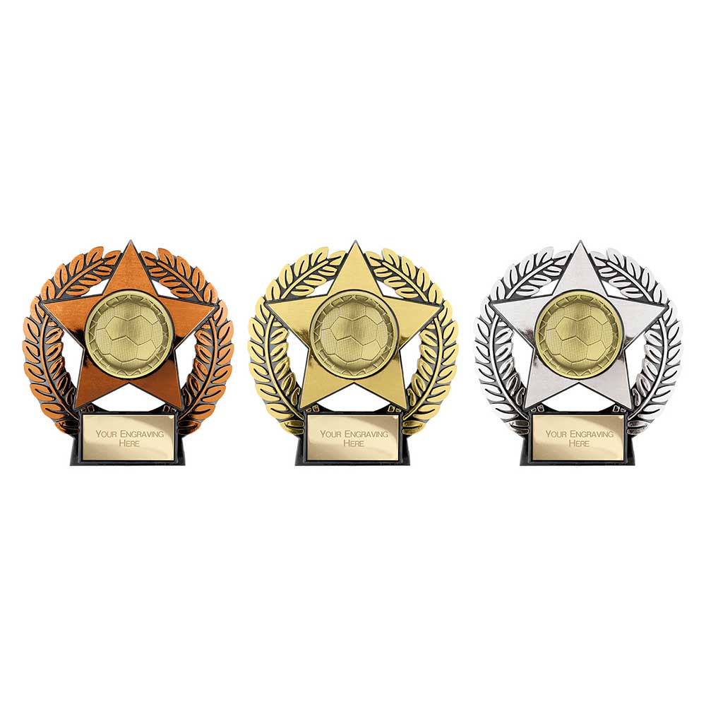 Emperor Star Football Plaque Bronze