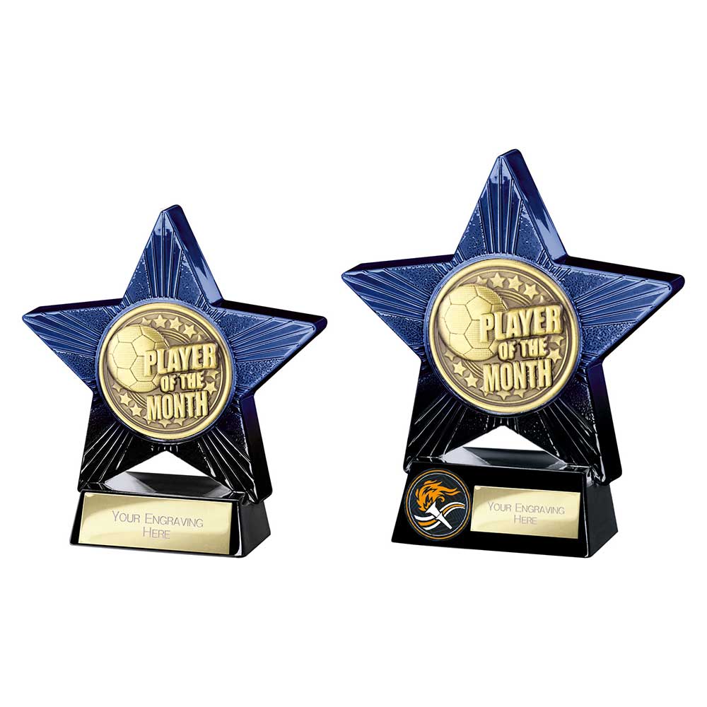 Superstar Player of Month Award Blue & Black