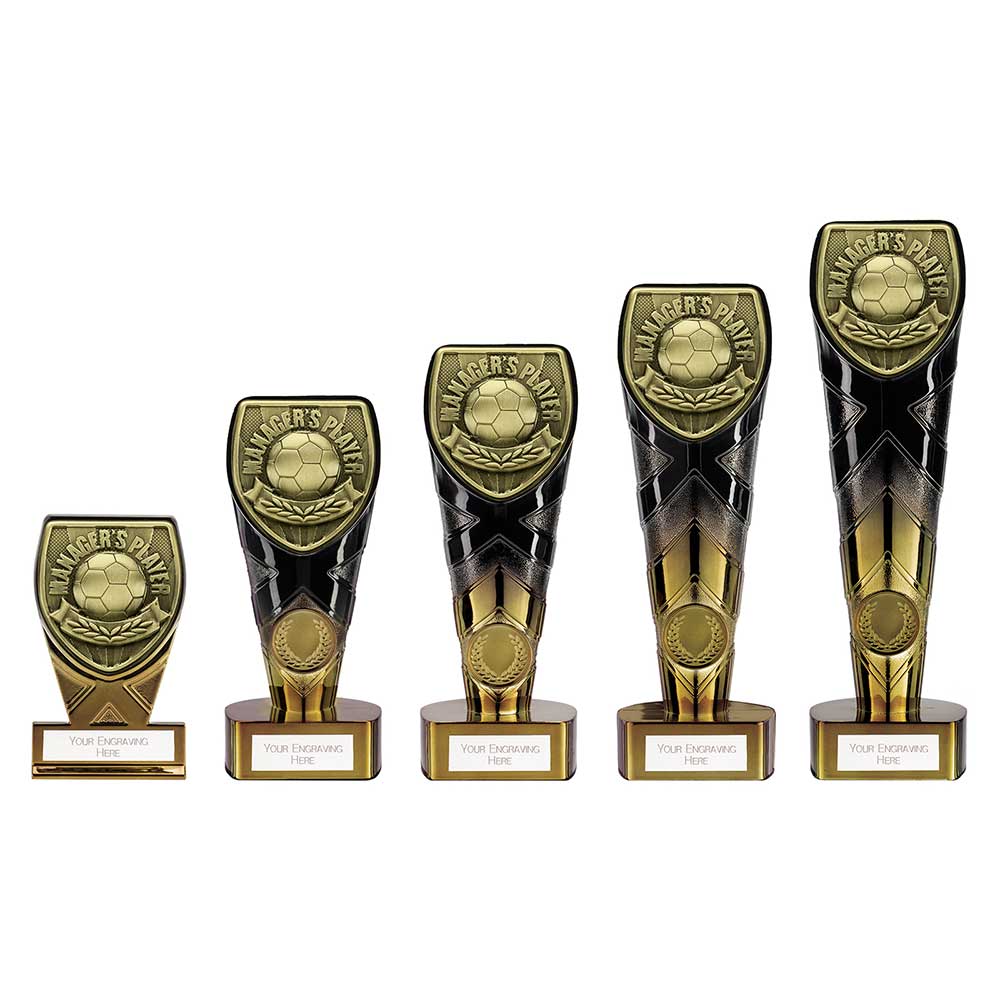 Fusion Cobra Managers Player Plaque Award Black & Gold