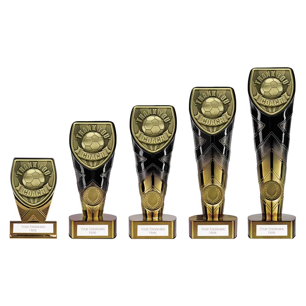 Fusion Cobra Thank you Coach Plaque Award Black & Gold