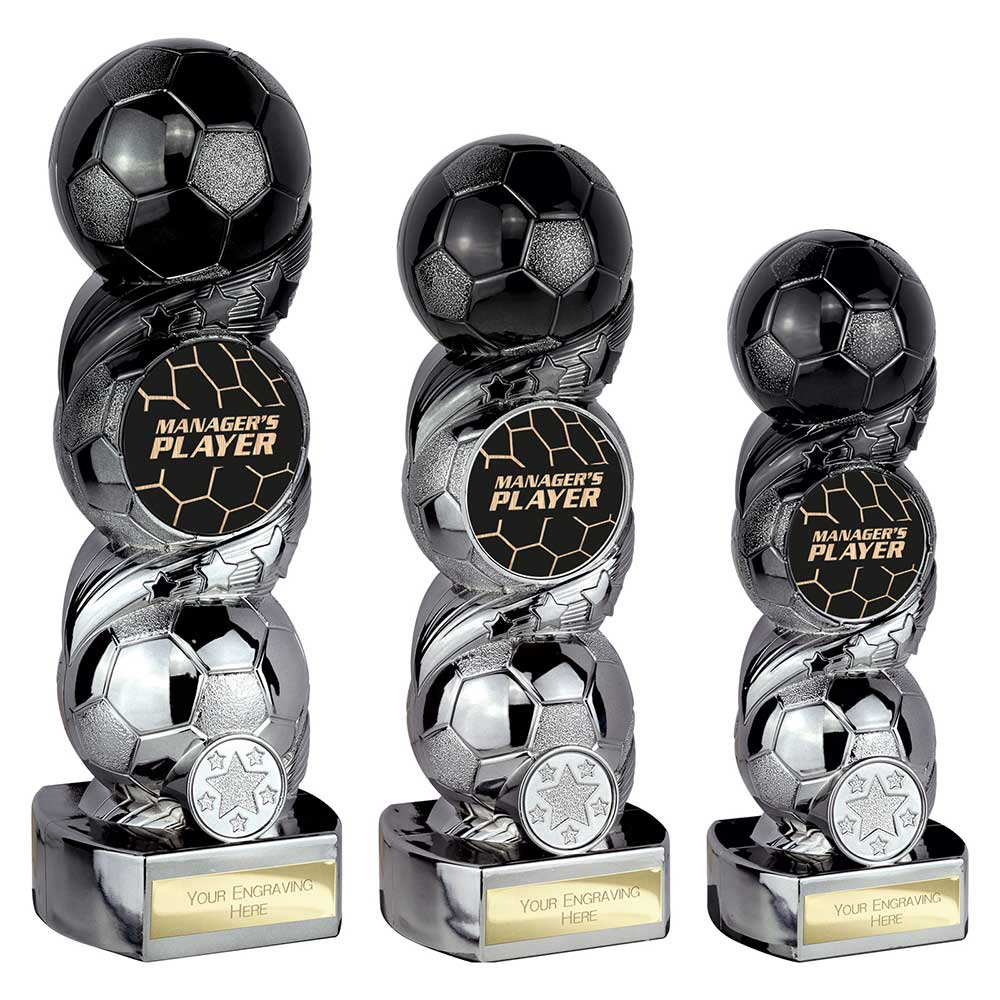 Hat-trick Strike Managers Player Carbon Black to Gunmetal