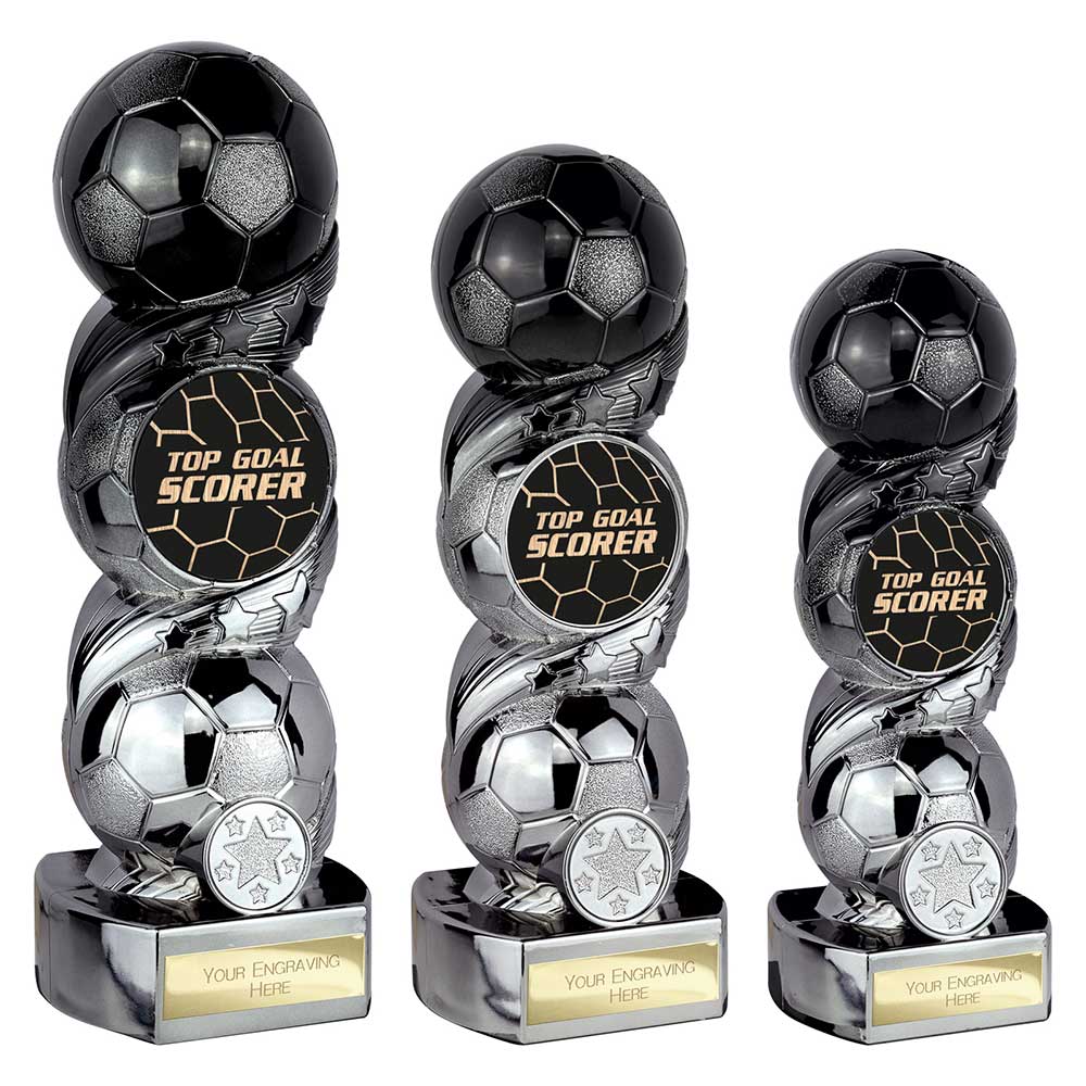 Hat-trick Strike Top Goal Scorer Carbon Black to Gunmetal