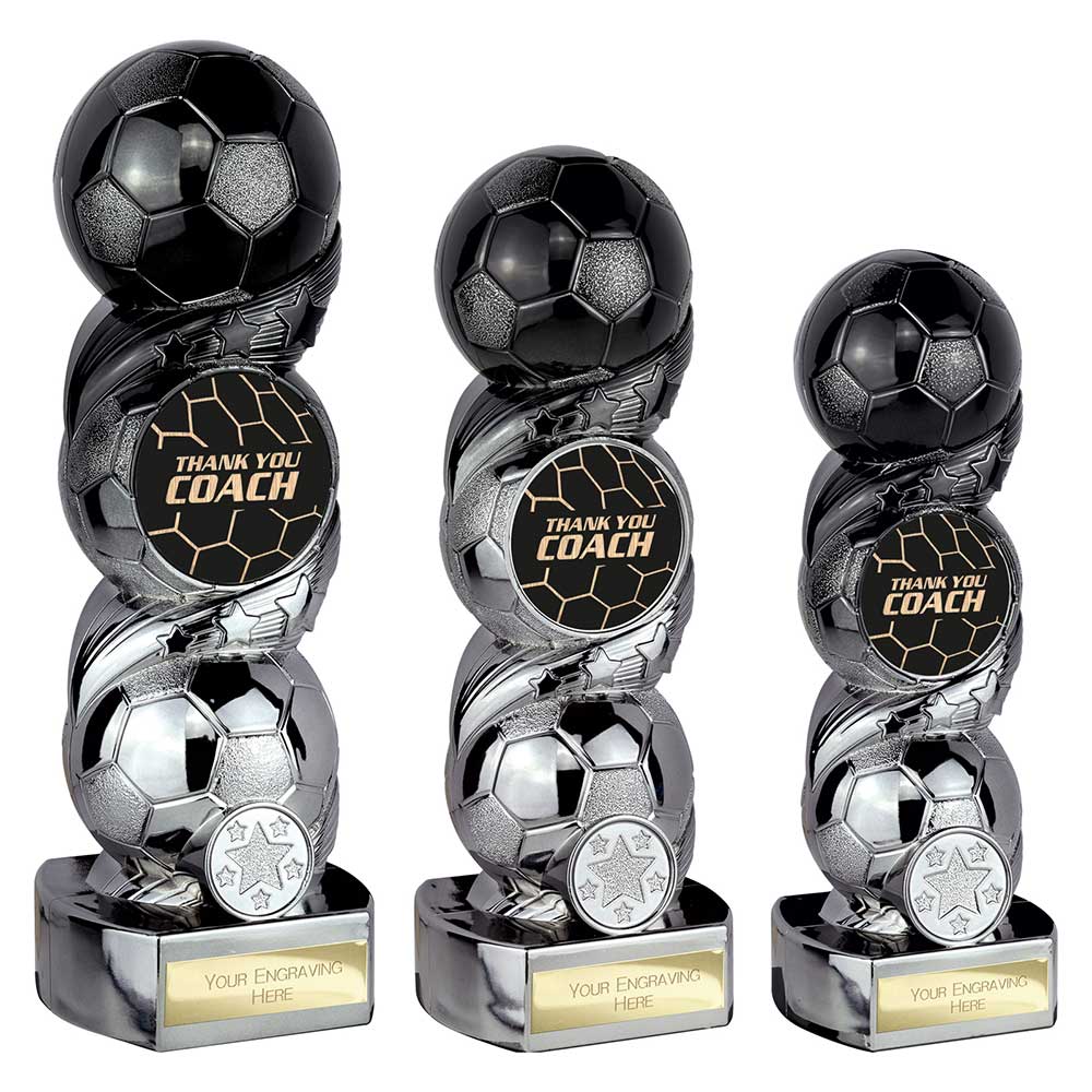 Hat-trick Strike Thank you Coach Carbon Black to Gunmetal