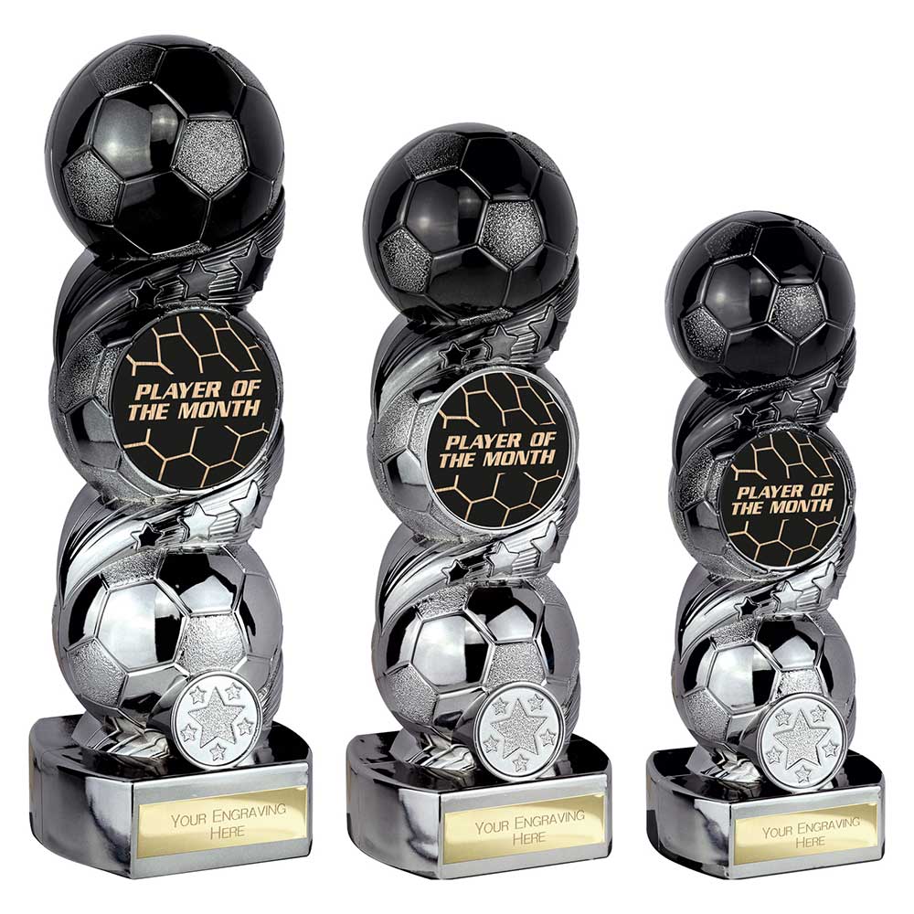 Hat-trick Strike Player of Month Carbon Black to Gunmetal