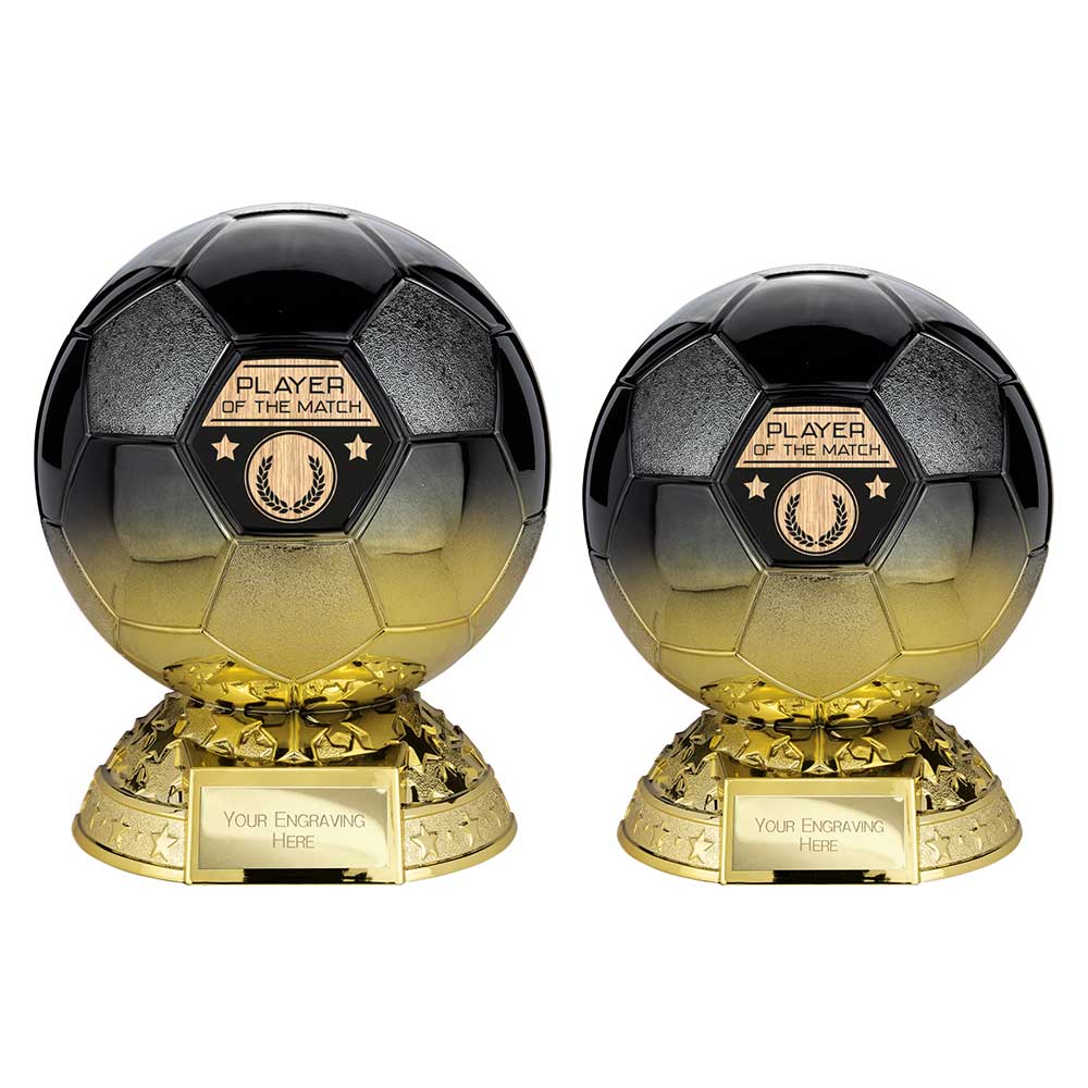 Elite Heavyweight Player of Match Award Carbon Black to Gold