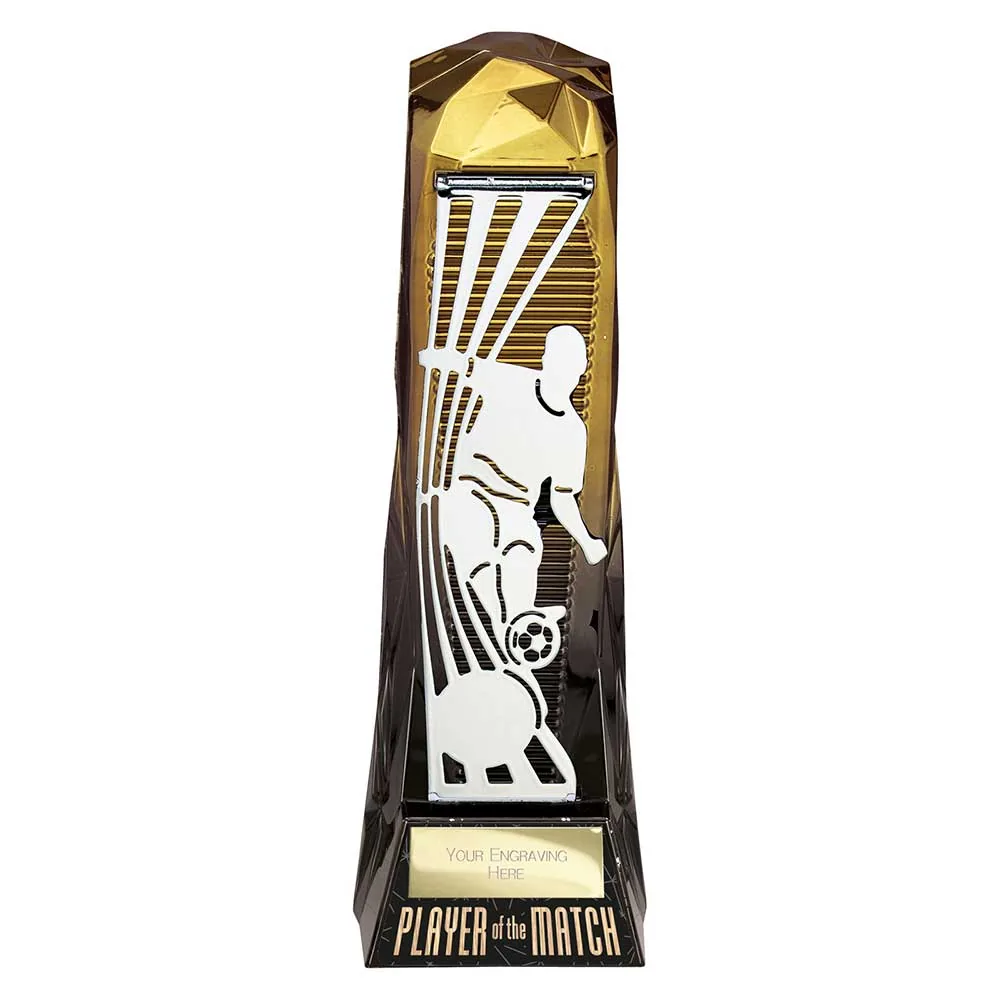 Shard Football Male Player of Match Gold & Carbon Black