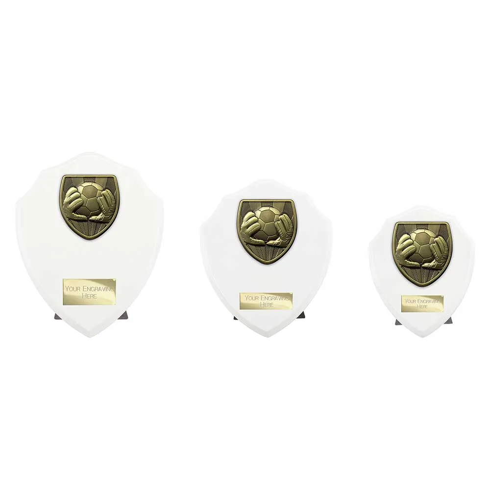 Cobra Shield Football Goal Keeper Award Arctic White
