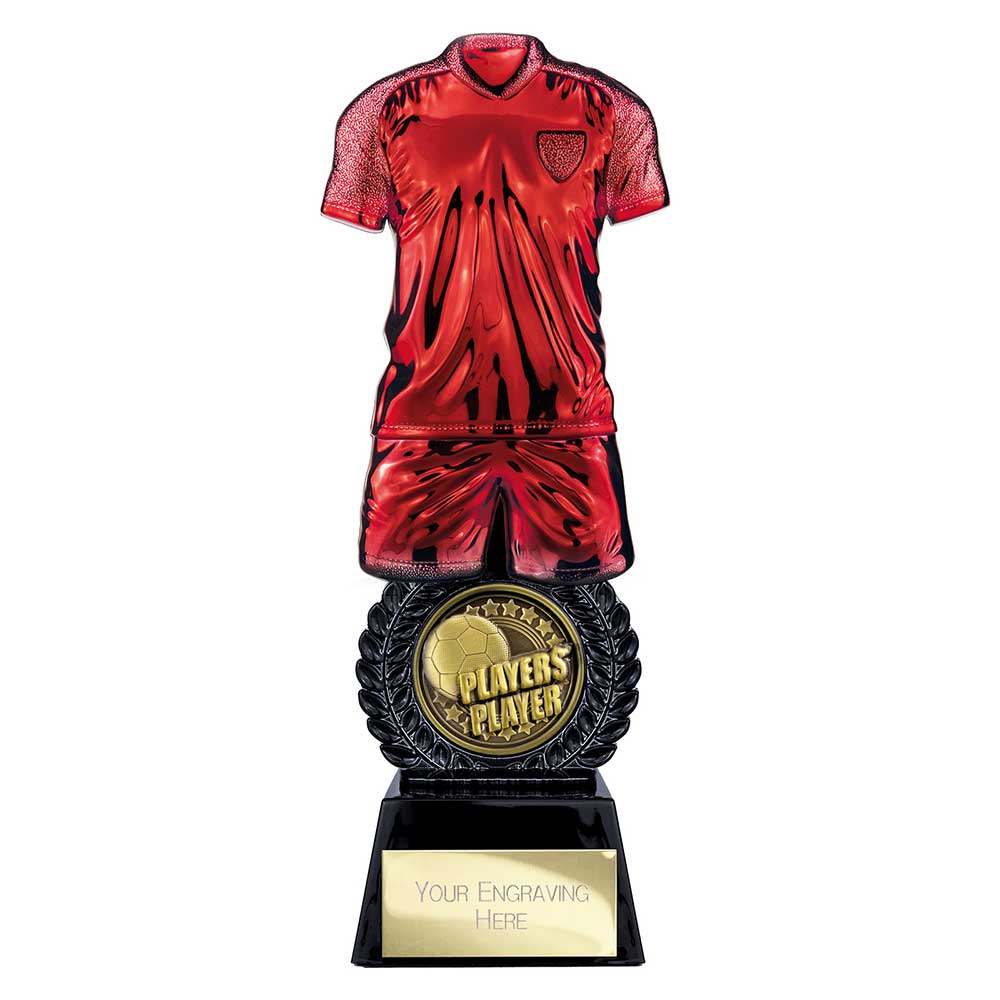 Intensity Football Players Player Award Red & Carbon Black