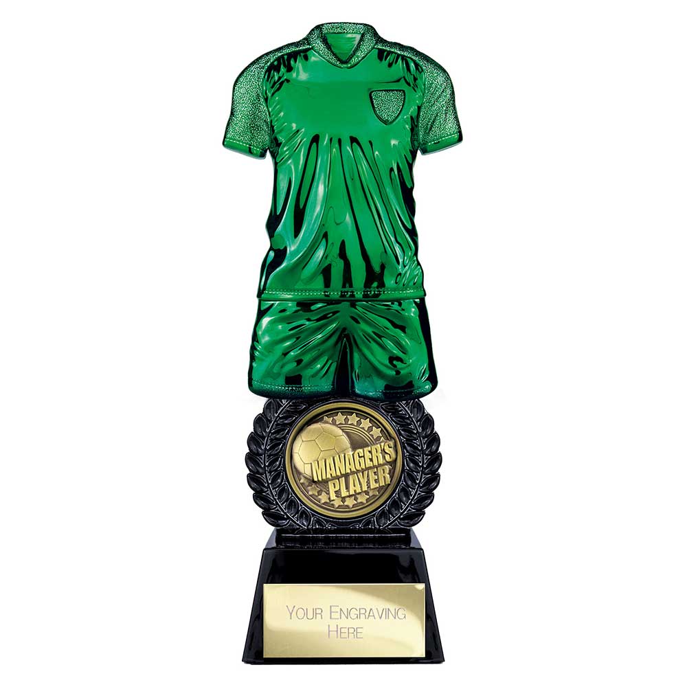 Intensity Football Managers Player Award Green & Carbon Black