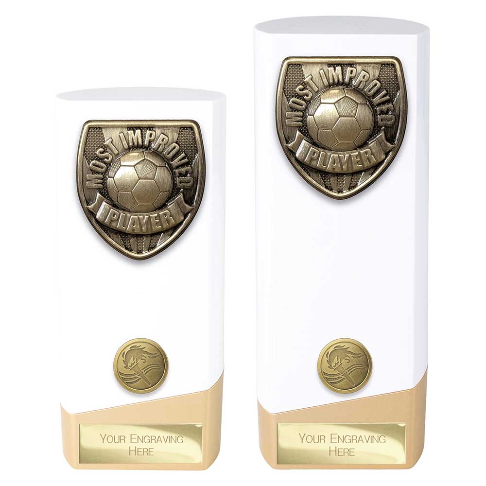Prime Cobra Most Improved Player Award White & Gold