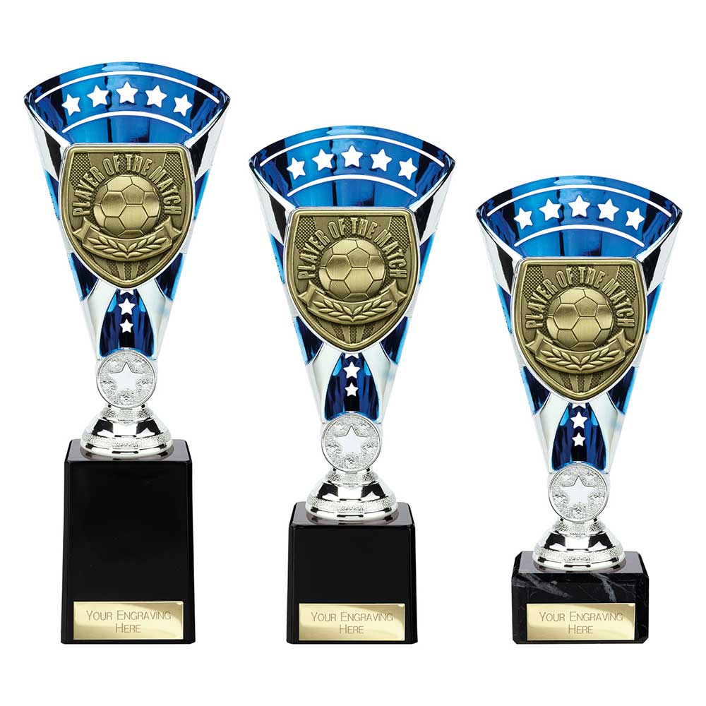 Cobra Star Cup Player of Match Silver & Blue