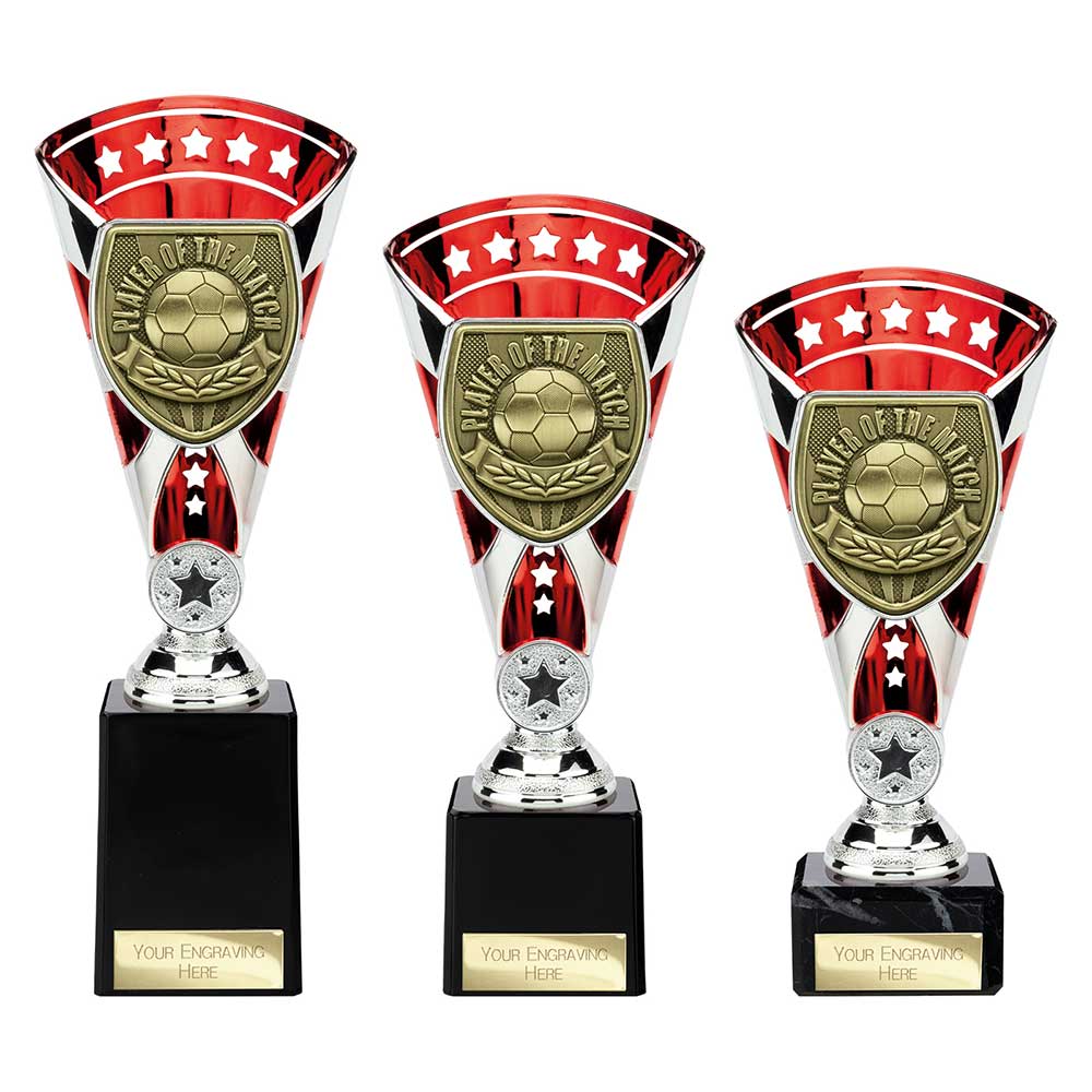 Cobra Star Cup Player of Match Silver & Red