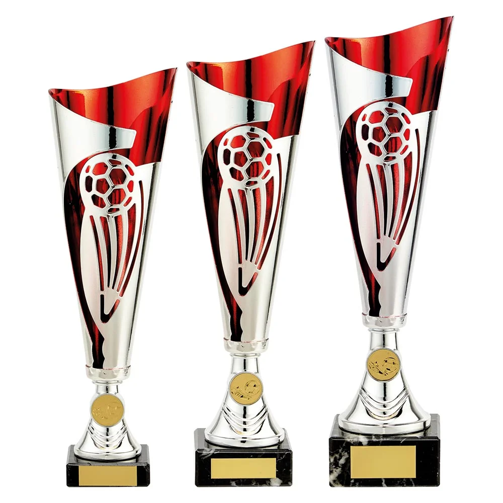 Champions Football Cup Silver & Red