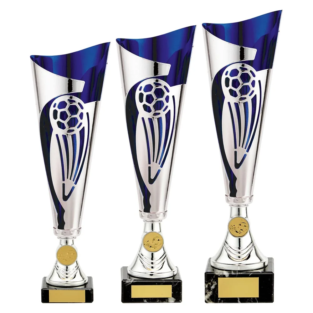 Champions Football Cup Silver & Blue