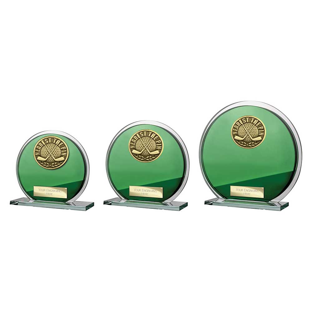 Seismic Golf Nearest the Pin Plaque Green & Silver
