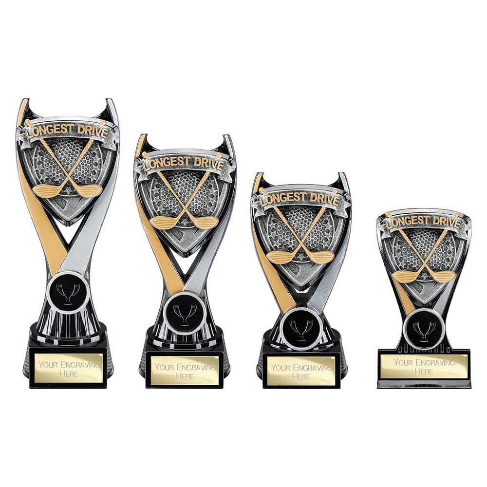 Wolverine Plaque Longest Drive Carbon Black & Fusion Gold
