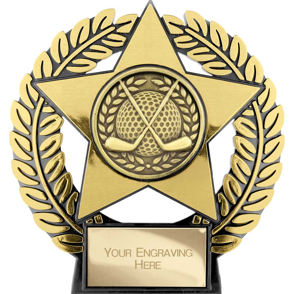 Emperor Star Golf Plaque Gold