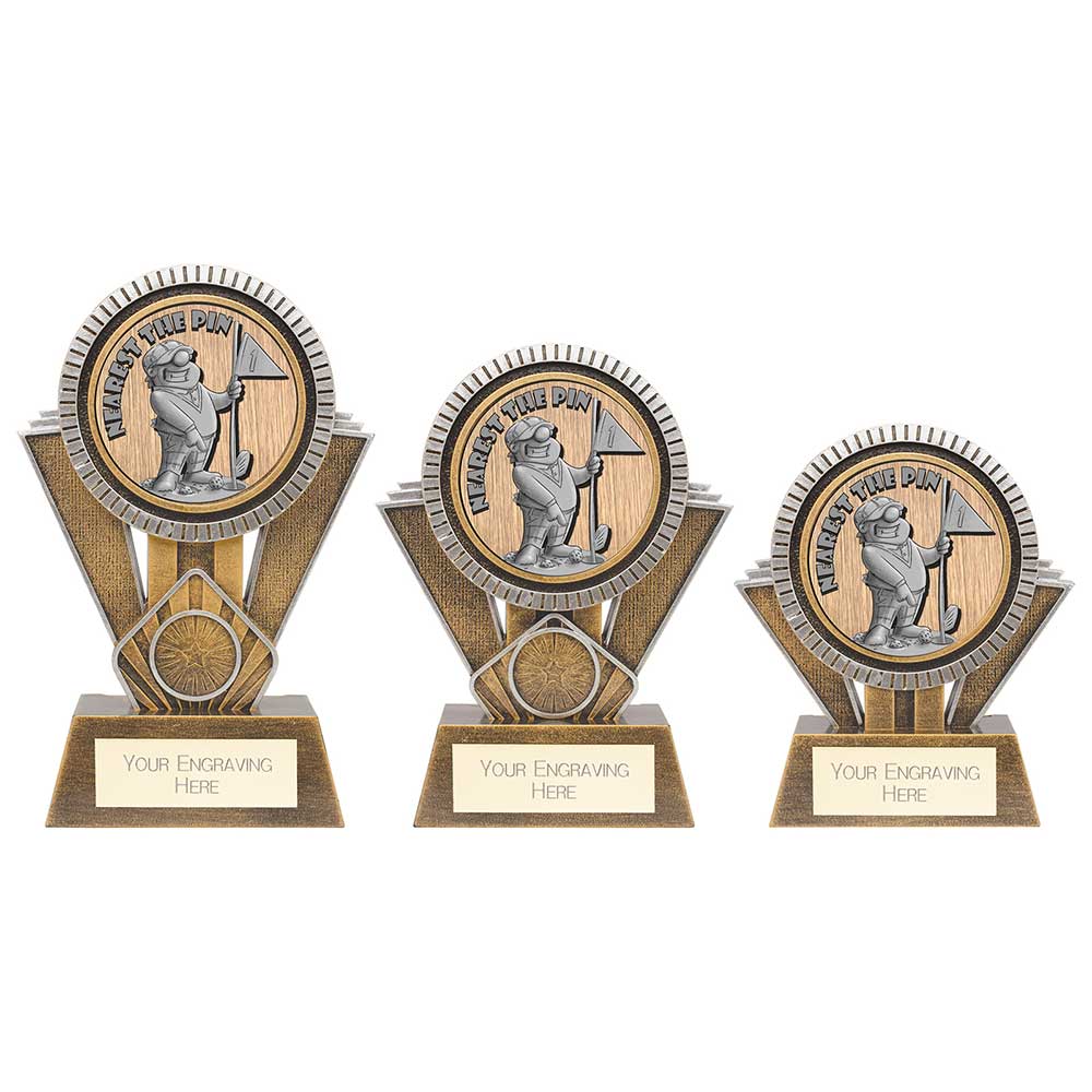 Apex Goof Balls Nearest The Pin Award Antique Gold & Silver