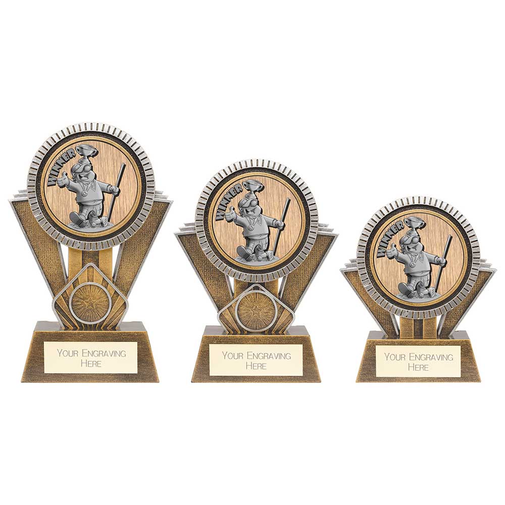 Apex Goof Balls Winner Award Antique Gold & Silver