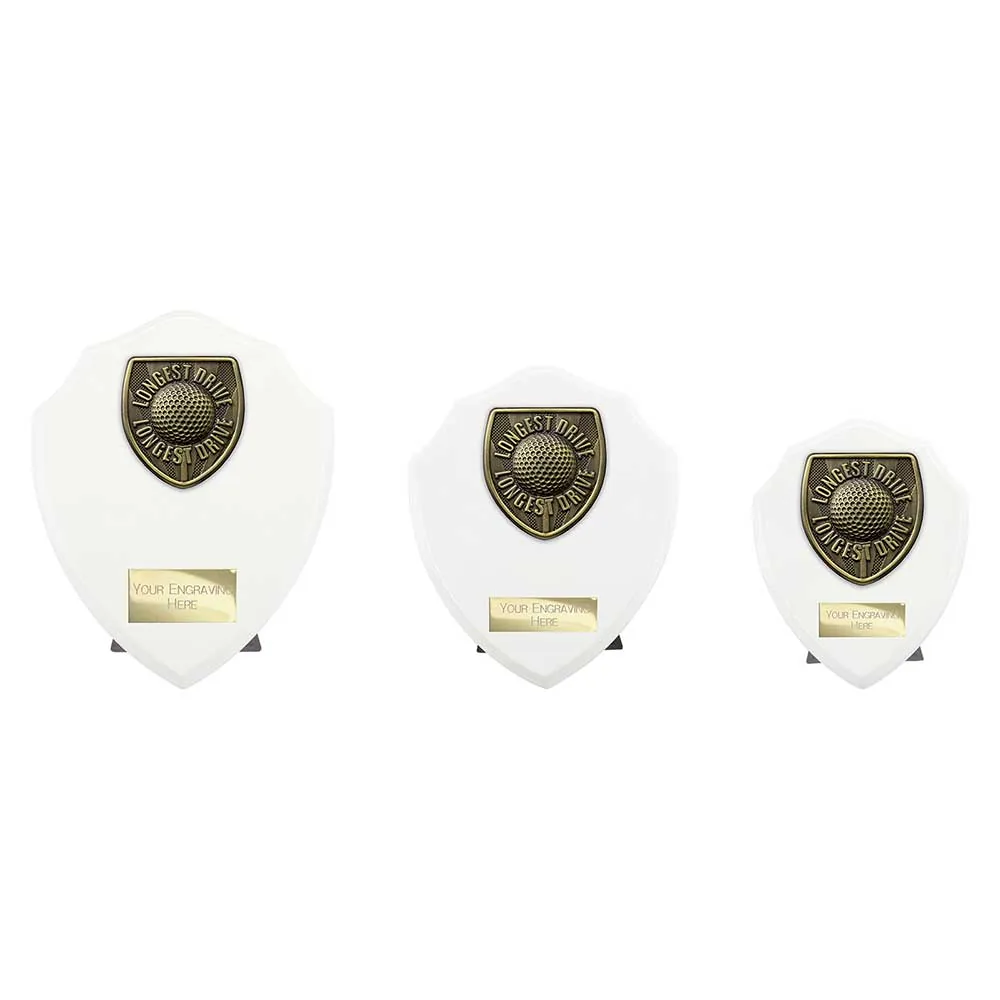 Cobra Shield Golf Longest Drive Award Arctic White