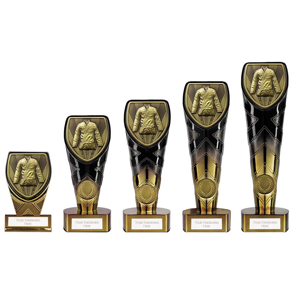 Fusion Cobra Martial Arts Plaque Award Black & Gold