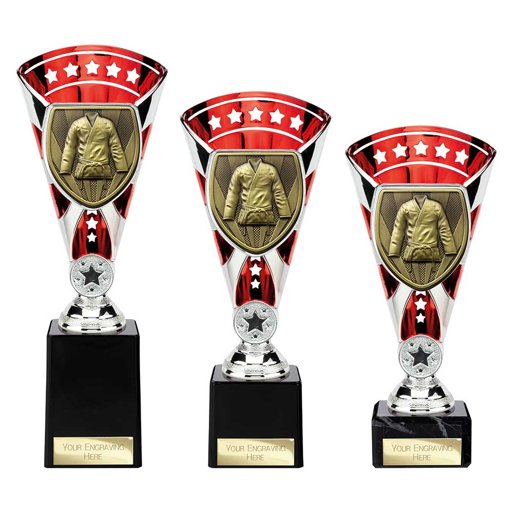Cobra Star Cup Martial Arts Gee Silver & Red