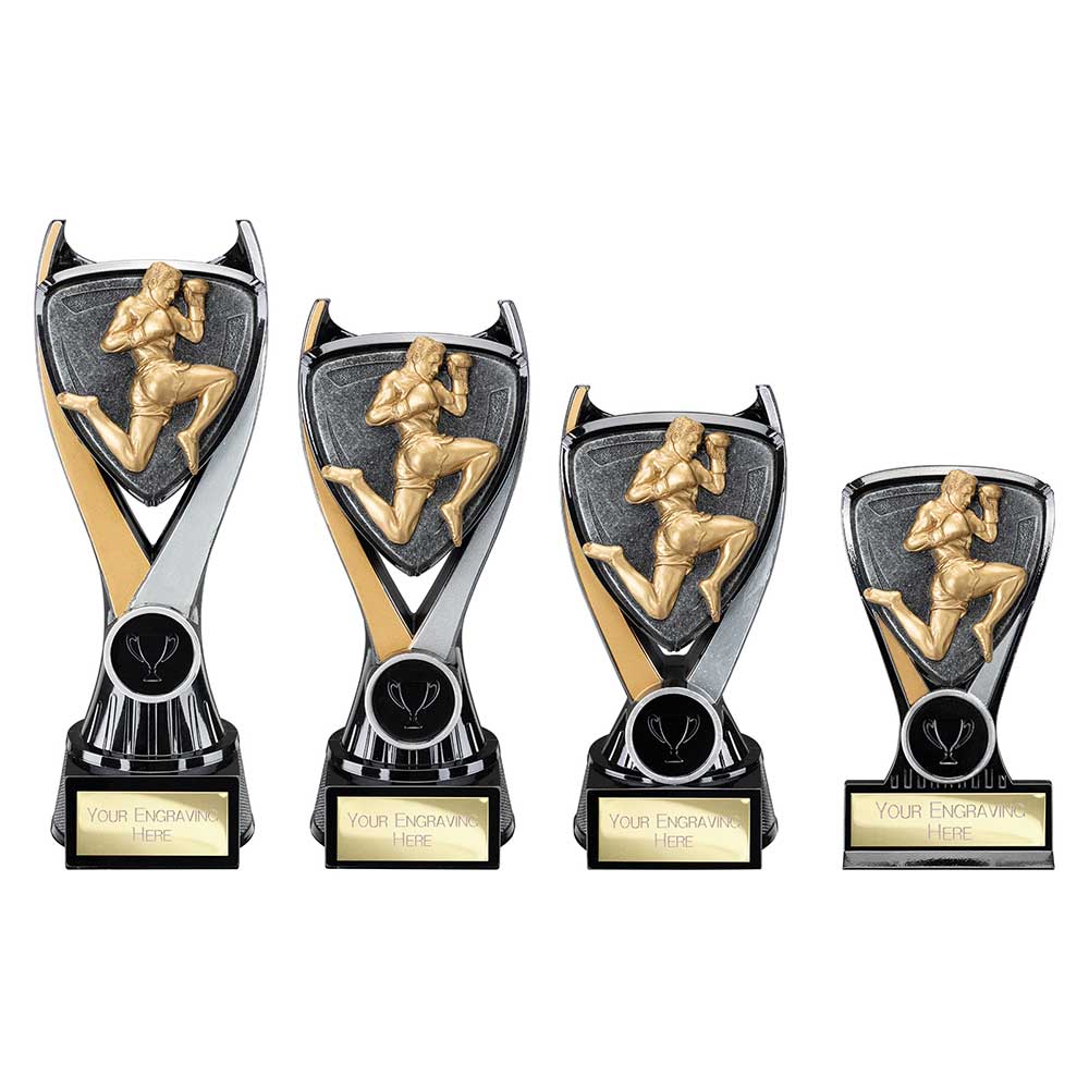 Wolverine Plaque Kickboxing Carbon Black & Fusion Gold